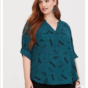 Torrid Harry Potter georgette top sz 6